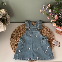 صدرية جينز مطرزة